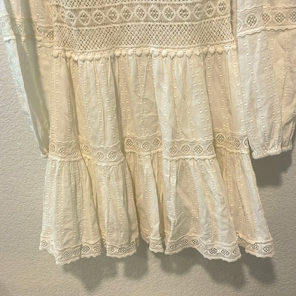 Free People Delightful Mini Dress in Ivory - Picture 4 of 8